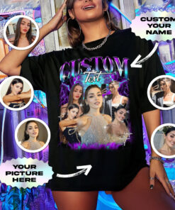 Custom Girlfriend Bootleg Shirt – Personalized Photo Tee, Retro 90s Vintage Graphic, Boyfriend Gift Shirt, Bachelorette or Birthday Present