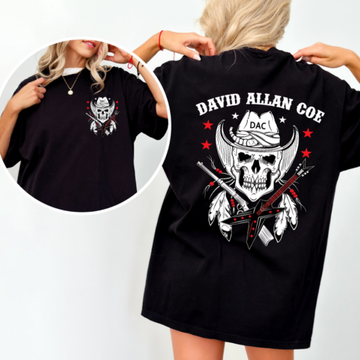 David Allan Coe Vintage Skull T-Shirt, Sweatshirt, Hoodie Multi Color, For Men, Women