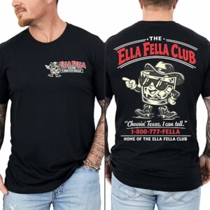 The Ella Fella Club Western T-Shirt, Cowboy Whiskey Aesthetic, Funny Tee