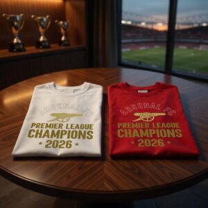 Arsenal Champions 2026 Shirt, North London Is Red Tee, Arsenal Premier League Winners T-Shirt, Gunners Fan Gift, Football Champion Tee