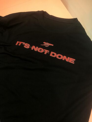 It’s Not Done Cannon Shirt, Funny Football Fan Tee, Red Soccer Supporter Gift, Match Day T-Shirt, Sports Fan Shirt photo review
