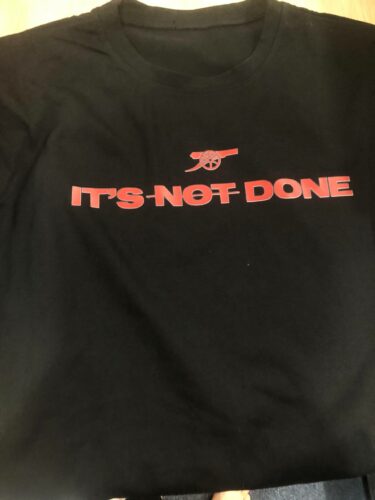 It’s Not Done Cannon Shirt, Funny Football Fan Tee, Red Soccer Supporter Gift, Match Day T-Shirt, Sports Fan Shirt photo review
