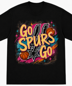 Go Spurs Go Shirt, San Antonio Basketball Tee