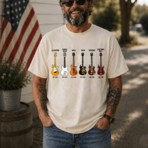 Jerry Garcia Guitar History Grateful Dead Unisex T-shirt