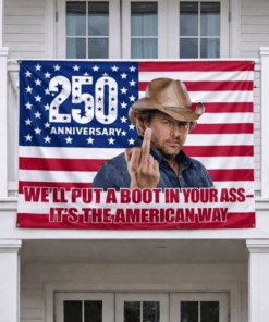 Toby Keith American Boot Flag Red White And Blue 250th Anninersary Freedom Flag #1