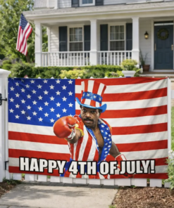 Funny Happy 4th of July Flag 250th Tepastry/ Semi-Circular Flag, Outdoor Wall Decor #2