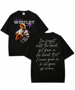 Vintage Keith Whitley 80s Country Music T-Shirt, 2-Sided Retro Graphic Tee