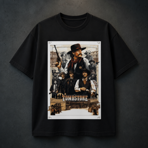 Doc Holliday Tombstone I'm Your Huckleberry - Distressed Cowboy Gunfighter T-Shirt
