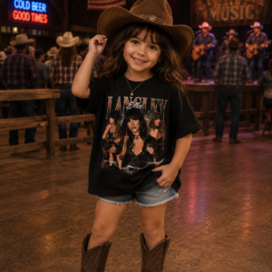 Ella Langley Vintage 90s Bootleg Rap Style Kids Shirt #6