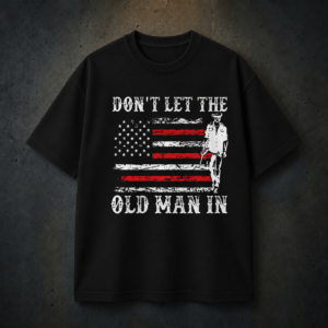 Don't Let The Old Man In T-Shirt, Memorial Toby Retro Country Music, Vintage American Flag T-Shirt