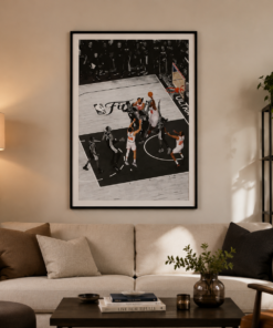 No Frame - Knicks Basketball Finals 2026 Poster, OG Anunoby Game Winner Print, New York Knicks Fan Gift, Basketball Finals Wall Art