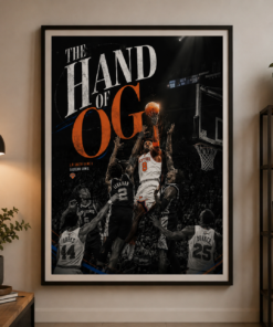 No Frame - Knicks Basketball Finals 2026 Poster, OG Anunoby Game Winner Print, New York Knicks Fan Gift