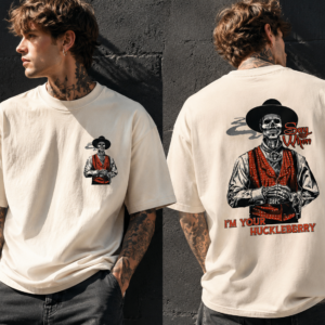 Doc Holliday Tombstone I'm Your Huckleberry - Distressed Cowboy Gunfighter T-Shirt