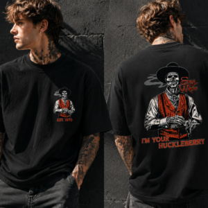 Doc Holliday Tombstone I'm Your Huckleberry - Distressed Cowboy Gunfighter T-Shirt