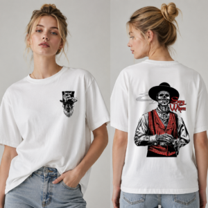 Doc Holliday Say When Old West Death Dealers Collection Tombstone Ghost Town Zombie T-Shirt