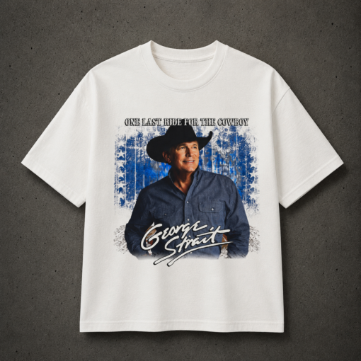 [FREESHIP US] George Strait shirt, One last ride for the cowboy shirt