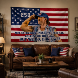 Morgan Wallen American Flag Tapestry – Country Singer Wall Art | Music Fan Decor | Aesthetic Flag | Country Room Gift