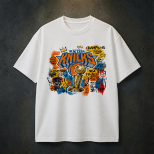 New York Knicks shirt Champions 2026 T-Shirt | Basquiat street art influence tee