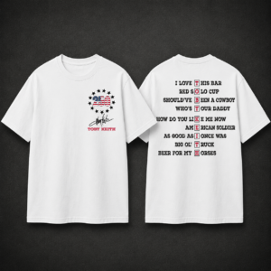 Toby Keith Song List Shirt, Toby Keith Greatest Hits Country Music Tee