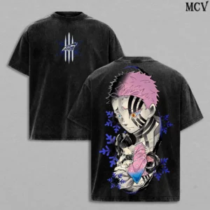 Akaza vs Koyuki Oversized Washed T-Shirt