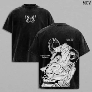 Akaza vs Koyuki Demon Slayer Kimetsu no Yaiba Washed T-Shirt