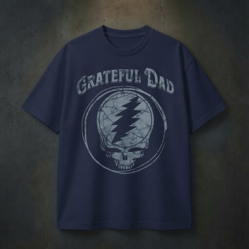 Grateful Dad Skull Stealie Bolt T-Shirt