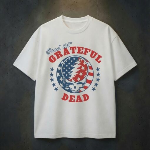 Patriotic Grateful Dead T-Shirt – Stealie USA Flag