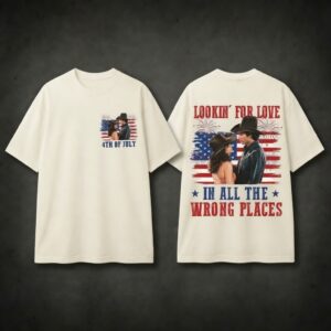 Urban Cowboy Bud Sissy Fourth of July T-Shirt, Vintage Patriotic Western Movie Fan Tee