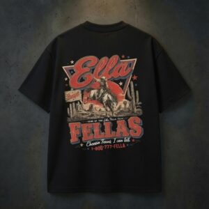 Ella Fellas Shirt, Vintage Western Concert Graphic Tee