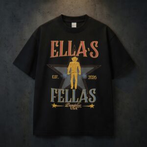 Ella's Fellas Shirt, Retro Western Cowboy T-Shirt