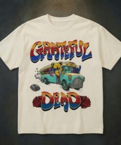 Grateful Dead Dancing Bear Bus T-Shirt
