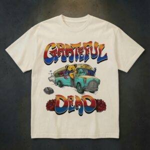 Grateful Dead Dancing Bear Bus T-Shirt