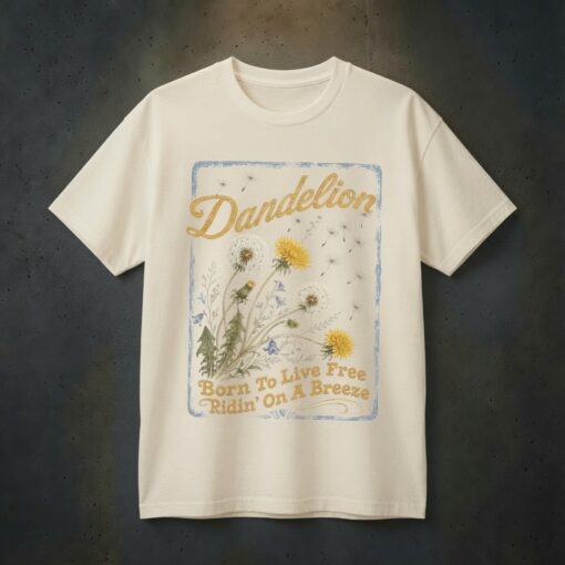 Dandelion Shirt, Country Music Graphic Shirt, Dandelion Lover Gift