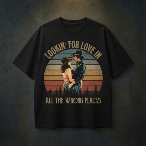 Bud And Sissy Looking For Love In All The Wrong Places Tee, Cowboy Couple