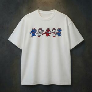 Grateful Dead Dancing Bear Fourth of July T-Shirt