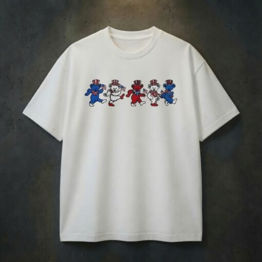 Grateful Dead Dancing Bear Fourth of July T-Shirt
