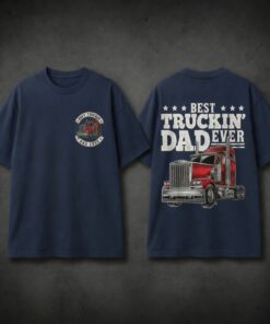 Best Truckin Dad Ever Big Rig Trucker Men T-Shirt