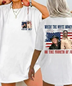Vintage Where The White Women At On The Fourth Of July Shirt