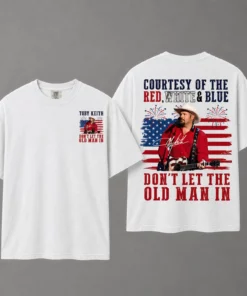4th of July Toby Keith Vintage Comfort Colors T Shirt, Don’t Let The Old Man In