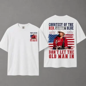4th of July Toby Keith Vintage Comfort Colors T Shirt, Don’t Let The Old Man In