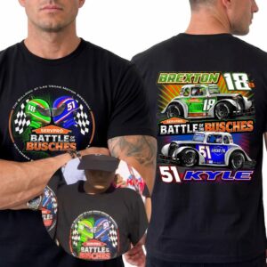 Battle of the Busches Shirt, Kyle Busch 51 Brexton Busch 18B Racing Tee, Las Vegas Motor Speedway Shirt, Stock Car Racing Graphic Tshirt