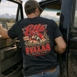 Ella Fellas Shirt, Vintage Western Concert Graphic Tee