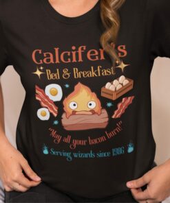 Howl’s Moving Castle Inspired Calcifer's Bed & Breakfast Unisex Softstyle T- Shirt