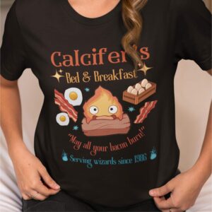 Howl’s Moving Castle Inspired Calcifer's Bed & Breakfast Unisex Softstyle T- Shirt