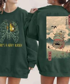 Vintage Howl's Moving Castle Sweatshirt, Studio Ghibli Gift Tee