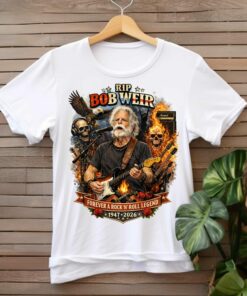 Bob Weir Guitar Illustration Shirt, Deadhead Vintage Tee #3