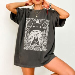 Vintage My Neighbor Totoro Sketch Shirt, Studio Ghibli Anime Tee