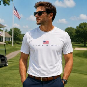 250 Years of Freedom Performance Shirt | Patriotic Sport Tek ST350 Tee | 4th of July Shirt #4