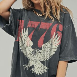 Retro 1776 Bald Eagle 250th Anniversary American 4th of July T-shirt | USA Independence Day Tee #1