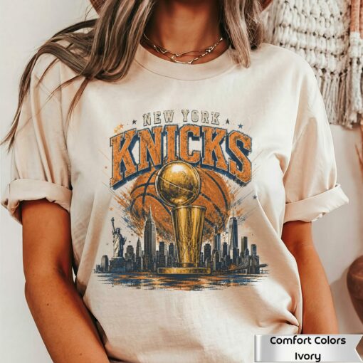 New York Basketball Skyline Championship Shirt,Vintage New York Knicks Fan Sweater #8